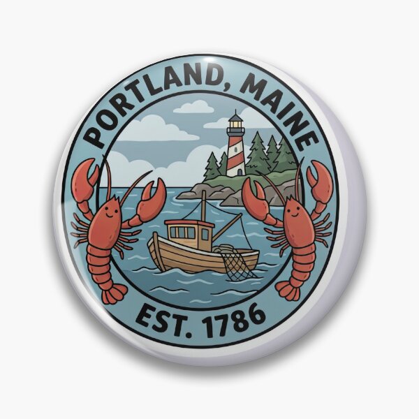 Item preview, Portland, Maine designed and sold by Pixel-Lair.