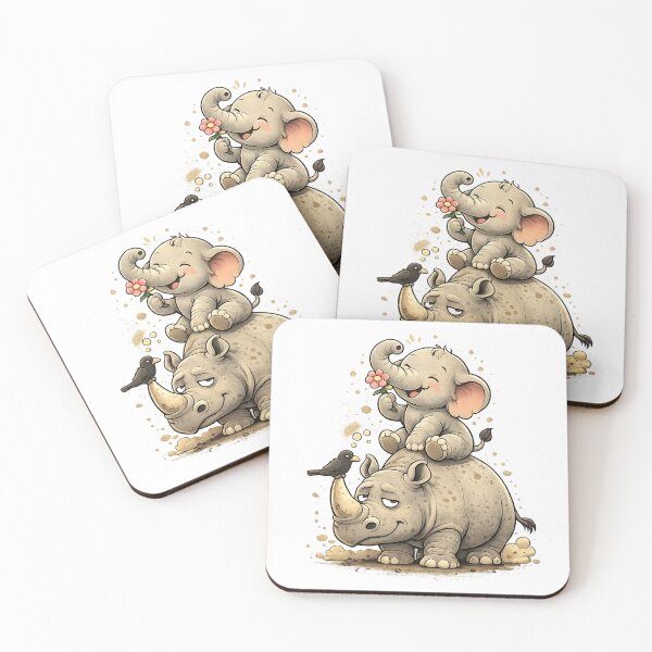 Item preview, elephant and rhino designed and sold by vikramrachala.