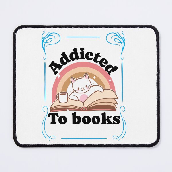 Item preview, Addicted to Books cat reading T-Shirt | booklover graphic tee | Funny Book Lover Gift | Cozy Reader Aesthetic designed and sold by rvanderveken.
