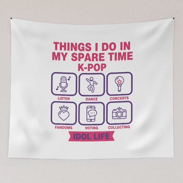 Item preview, Things I Do In My Spare Time K-Pop Idol Life designed and sold by LuminOrb.