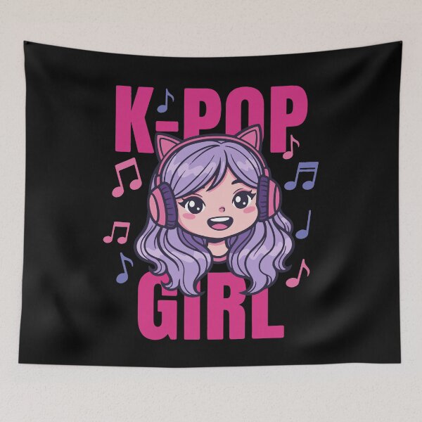 Item preview, K-Pop Girl Korean Music Cute Anime Kpop Korea designed and sold by LuminOrb.