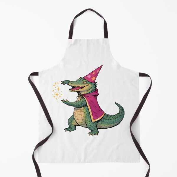 Item preview, Wizard Crocodile Casting Magic – Cute Fantasy Alligator Art designed and sold by Senkov.