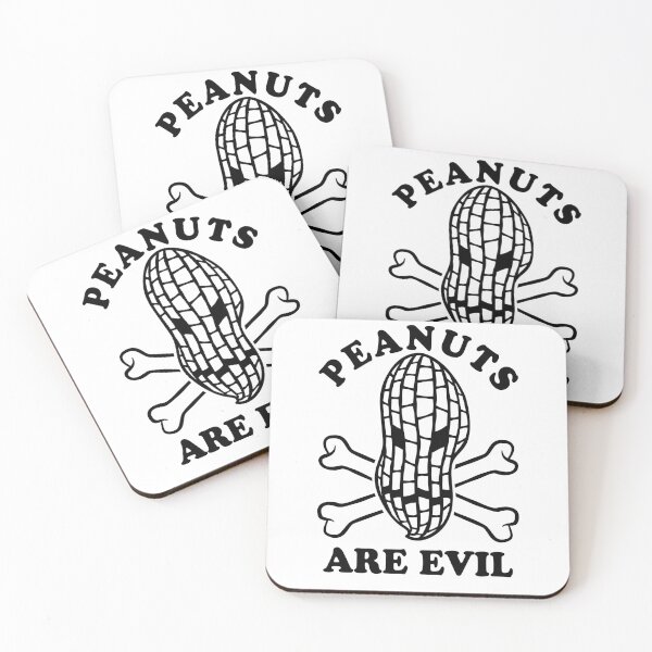 Item preview, Peanuts are evil - Peanut allergy designed and sold by Halfstone.