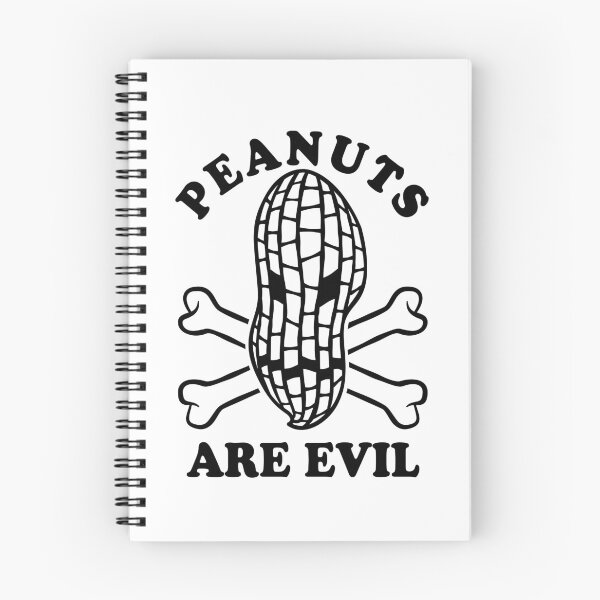 Item preview, Peanuts are evil - Peanut allergy designed and sold by Halfstone.