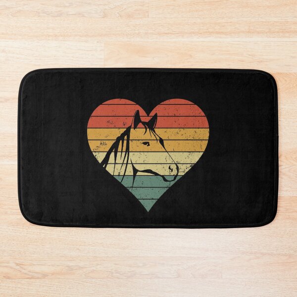 Item preview, I love horses - retro horse head and heart designed and sold by Halfstone.