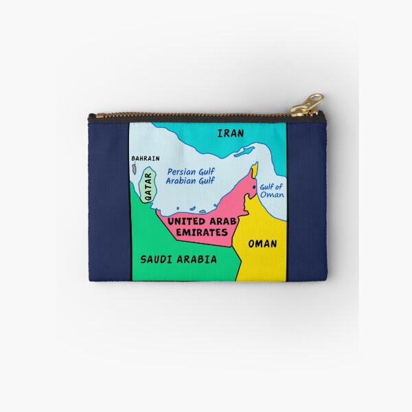 Item preview, The Gulf Map, Vibrant Middle East Geography Art designed and sold by mashmosh.