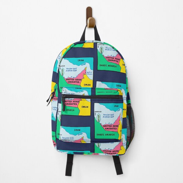 Item preview, The Gulf Map, Vibrant Middle East Geography Art designed and sold by mashmosh.