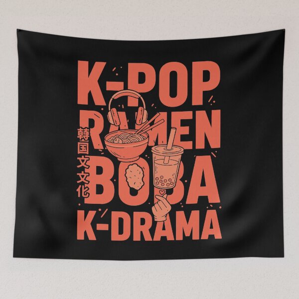 Item preview, K-Pop Ramen Boba K Drama Korean Music Anime Korea designed and sold by LuminOrb.