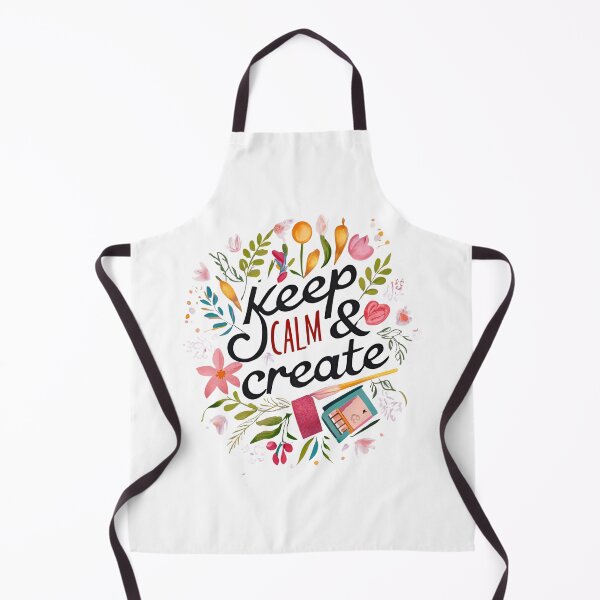 Item preview, Keep Calm & Create Floral Watercolor Artist Quote designed and sold by Latikshop.