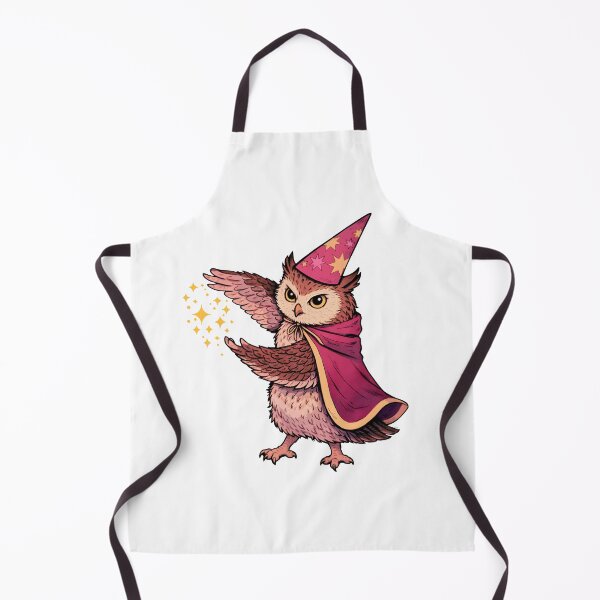 Item preview, Magic Owl Wizard with Sparkles – Cute Fantasy Illustration designed and sold by Senkov.