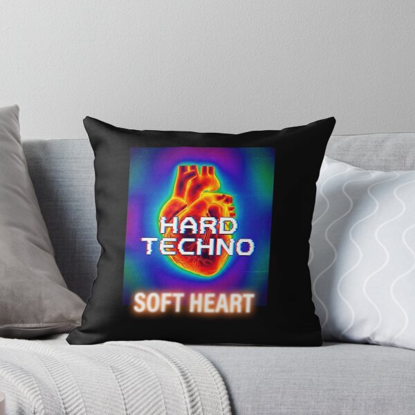 Item preview, Hard Techno Soft Heart Thermal Heatmap Pixel Art designed and sold by RaveNamaste.