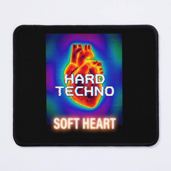 Item preview, Hard Techno Soft Heart Thermal Heatmap Pixel Art designed and sold by RaveNamaste.