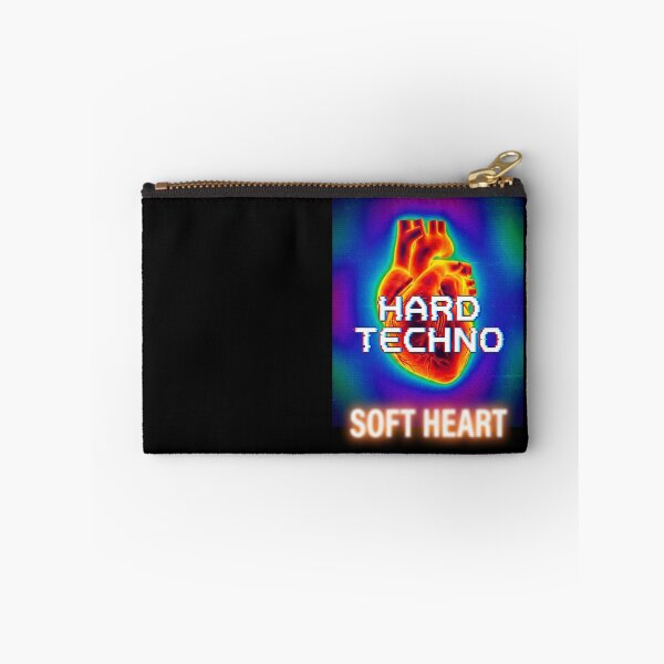 Item preview, Hard Techno Soft Heart Thermal Heatmap Pixel Art designed and sold by RaveNamaste.