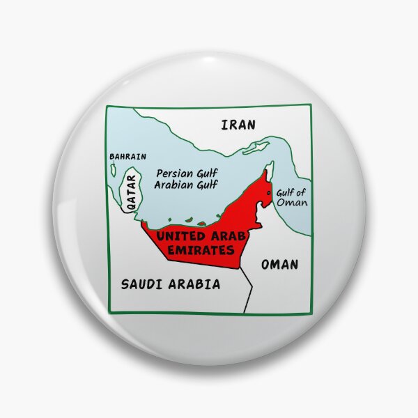 Item preview, United Arab Emirates Map - UAE Pride Minimalist Design designed and sold by mashmosh.