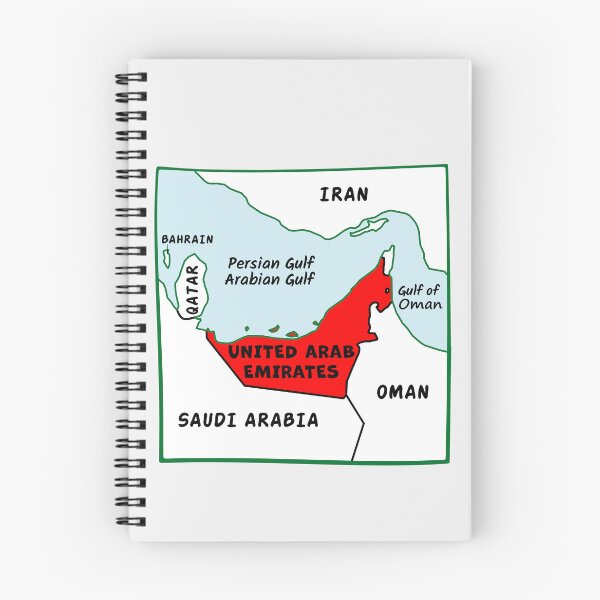 Item preview, United Arab Emirates Map - UAE Pride Minimalist Design designed and sold by mashmosh.