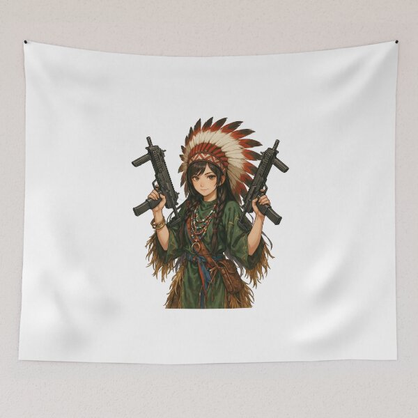 Item preview, Gun of Native American designed and sold by RAWLIFEGRAPHIC.