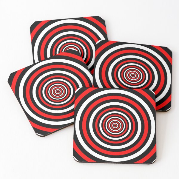 Item preview, Black, White and Red Circles designed and sold by kitschandkawaii.