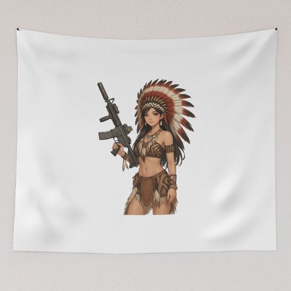 Item preview, Gun of Native American designed and sold by RAWLIFEGRAPHIC.
