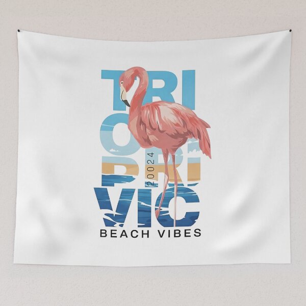 Item preview, Tropic Beach Vibes 2024: Flamingo Summer Sunset designed and sold by Mary Ney.