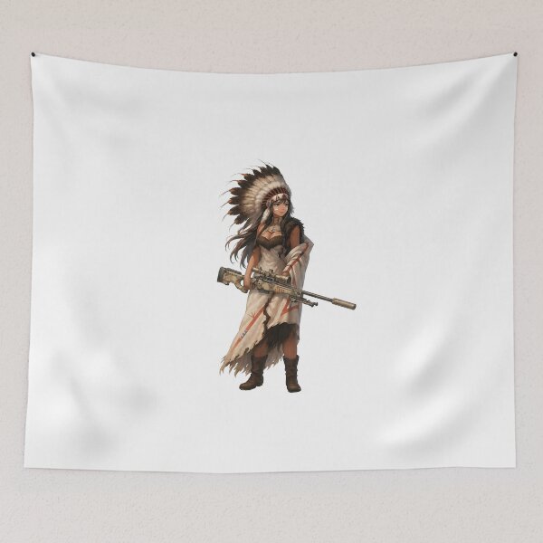 Item preview, Gun of Native American designed and sold by RAWLIFEGRAPHIC.