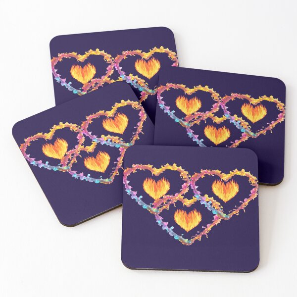 Item preview, Burning Hearts of Fire - Passionate Love Aesthetic designed and sold by SolutionsArt.