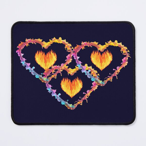 Item preview, Burning Hearts of Fire - Passionate Love Aesthetic designed and sold by SolutionsArt.