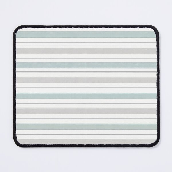 Item preview, Vintage Woven Texture Muted Teal and Mist Grey Striped Pattern designed and sold by kornkobart.