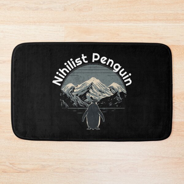Item preview, Nihilist Penguin – Goes to the Mountain Minimal Meme designed and sold by TheHouseMaster.