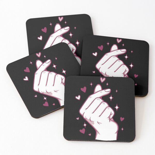 Item preview, Kpop Korean Music Cute Finger Heart Love Korea designed and sold by LuminOrb.