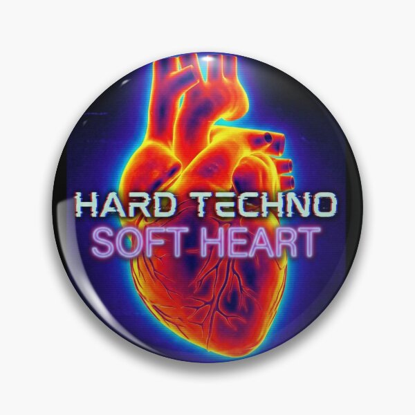 Item preview, Hard Techno Soft Heart Glowing Thermal Glitch Effect designed and sold by RaveNamaste.
