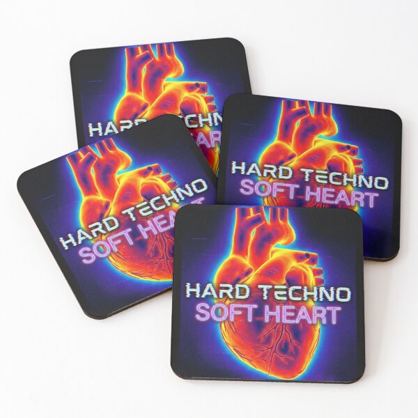 Item preview, Hard Techno Soft Heart Glowing Thermal Glitch Effect designed and sold by RaveNamaste.