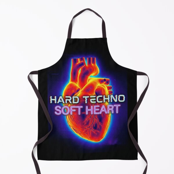 Item preview, Hard Techno Soft Heart Glowing Thermal Glitch Effect designed and sold by RaveNamaste.