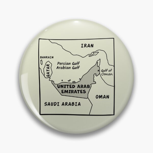 Item preview, UAE Map Line Art - United Arab Emirates Minimalist Souvenir designed and sold by mashmosh.