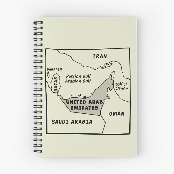 Item preview, UAE Map Line Art - United Arab Emirates Minimalist Souvenir designed and sold by mashmosh.