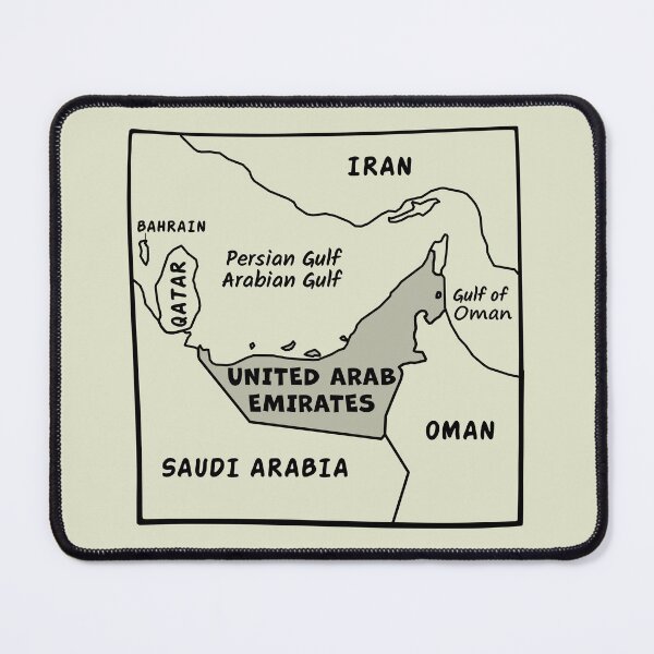 Item preview, UAE Map Line Art - United Arab Emirates Minimalist Souvenir designed and sold by mashmosh.