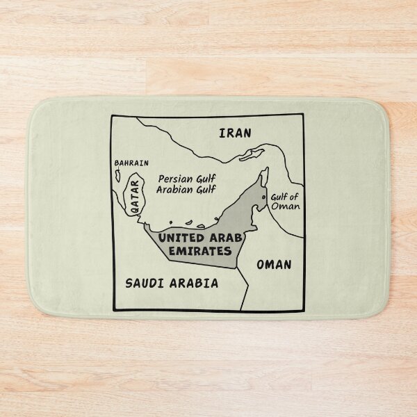 Item preview, UAE Map Line Art - United Arab Emirates Minimalist Souvenir designed and sold by mashmosh.