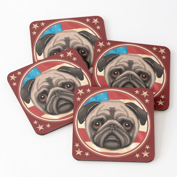 Item preview, USA Flag Pug designed and sold by artmuvz.
