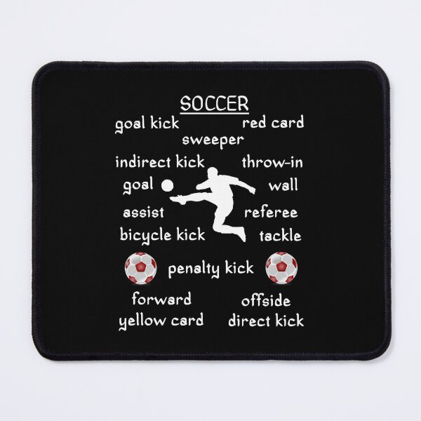 Item preview, Soccer Terms Word Cloud & Player Silhouette - White Text designed and sold by Oaks Creations.