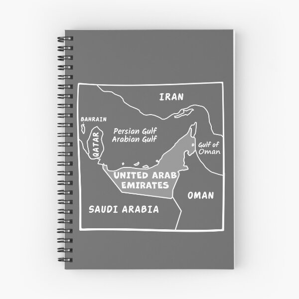 Item preview, United Arab Emirates Map Silhouette - Arabian Gulf Minimalist Art designed and sold by mashmosh.