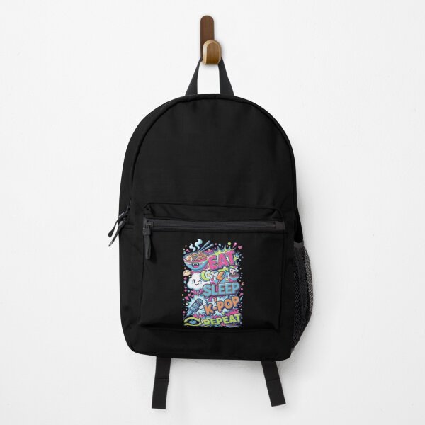Item preview, Eat Sleep K-Pop Repeat Cute Korean Music Anime designed and sold by LuminOrb.