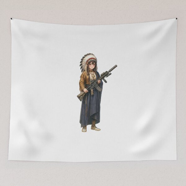 Item preview, Gun of Native American designed and sold by RAWLIFEGRAPHIC.