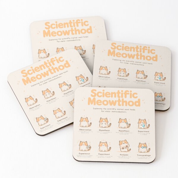 Item preview, Scientific Meowthod For Science Lovers And Cat Owners designed and sold by Retro Rascals Co..