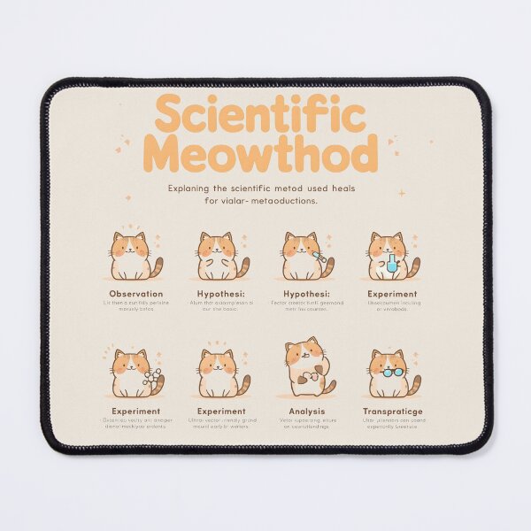 Item preview, Scientific Meowthod For Science Lovers And Cat Owners designed and sold by TeeSpectrume.