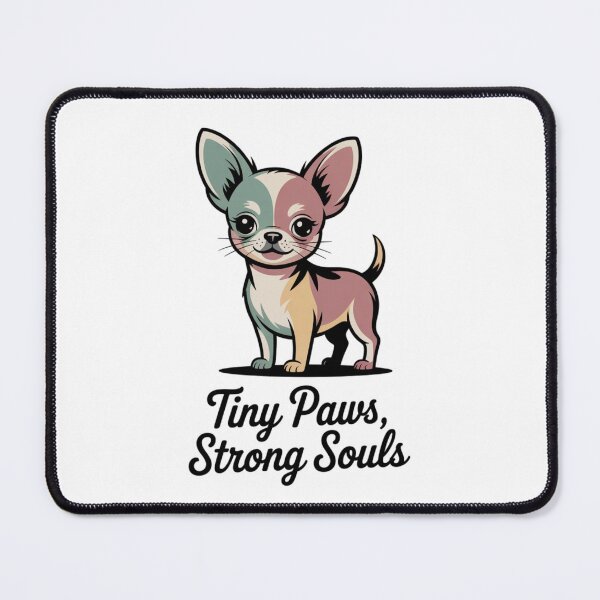 Item preview, Tiny Paws, Strong Souls Graphic T-Shirt – Chihuahua Aesthetic Apparel designed and sold by KiciKi.