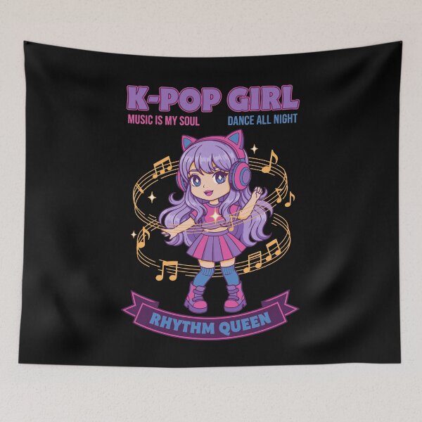 Item preview, K Pop Girl Music Is My Soul Dance All Night Rhythm designed and sold by LuminOrb.