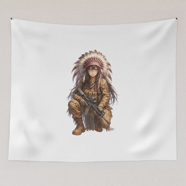 Item preview, Gun of Native American designed and sold by RAWLIFEGRAPHIC.
