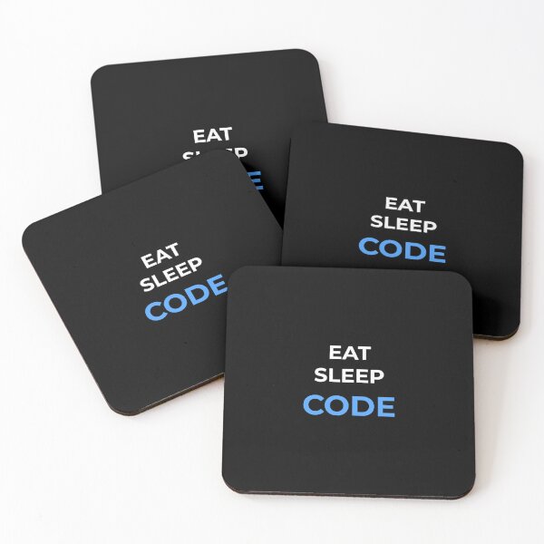 Item preview, Funny Programmer Quote – Eat Sleep Code Minimal IT Design designed and sold by LootDesigns.