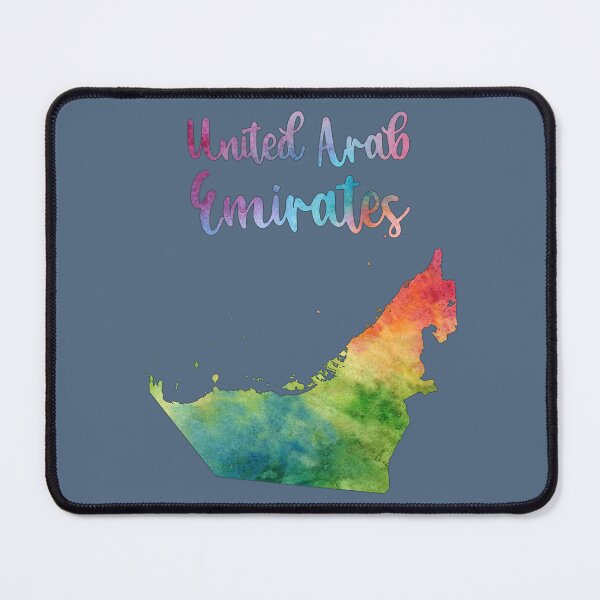 Item preview, Artistic UAE Map, Vibrant Watercolor United Arab Emirates Pride designed and sold by mashmosh.