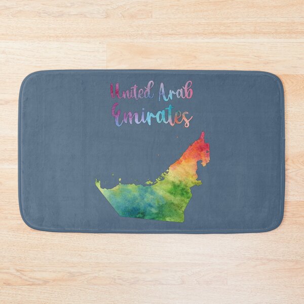 Item preview, Artistic UAE Map, Vibrant Watercolor United Arab Emirates Pride designed and sold by mashmosh.
