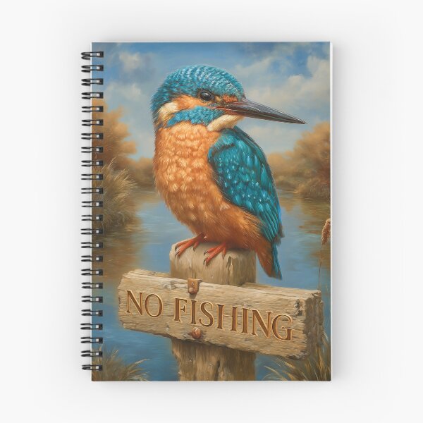 Item preview, Kingfisher - No Fishing  designed and sold by PetsArt.